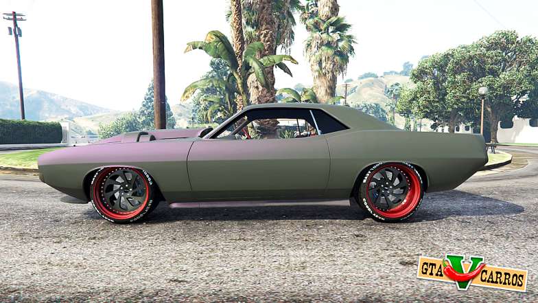 Plymouth Cuda 1970 Torc [add-on] for GTA 5 - side view