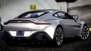 Aston Martin Vantage 2019 for GTA 5 - rear view