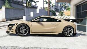 Acura NSX 2017 [replace] for GTA 5 - side view