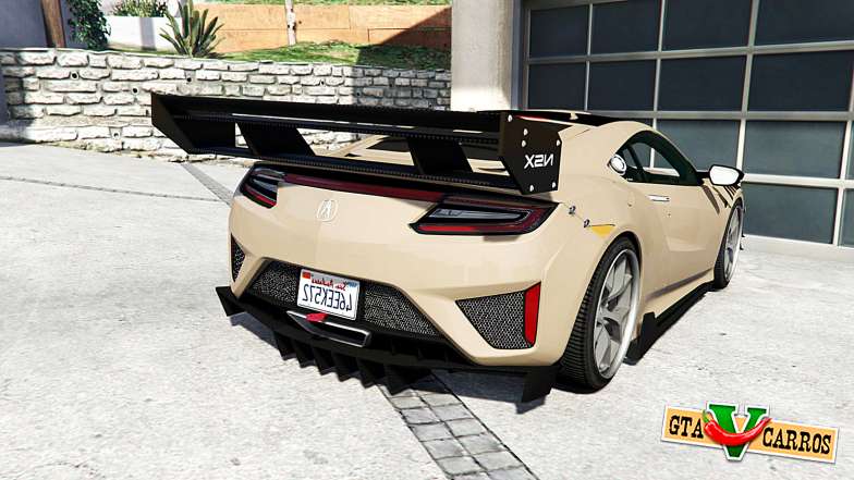 Acura NSX 2017 [replace] for GTA 5 - rear view