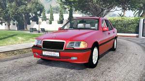 Mercedes-Benz C 230 (W202) 1997 for GTA 5 - front view