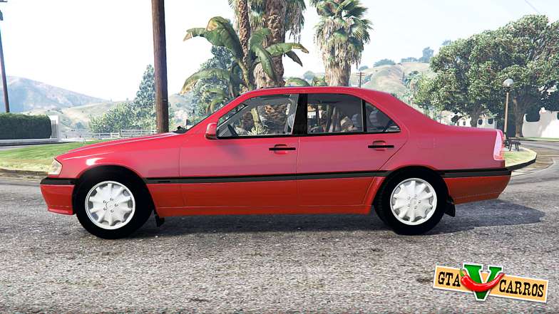 Mercedes-Benz C 230 (W202) 1997 for GTA 5 - side view