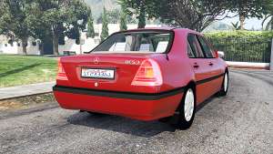 Mercedes-Benz C 230 (W202) 1997 for GTA 5 - rear view