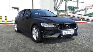 Volvo V60 T6 2018 Unmarked Police [ELS] for GTA 5 - front view