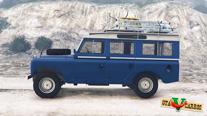 Land Rover Series II 109 Station Wagon 1971 for GTA 5 - side view