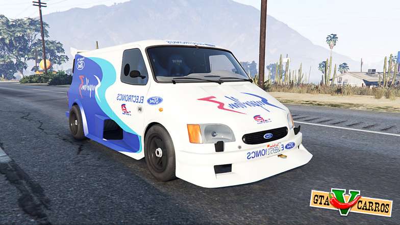 Ford Transit Supervan 3 2004 [replace] for GTA 5 - front view