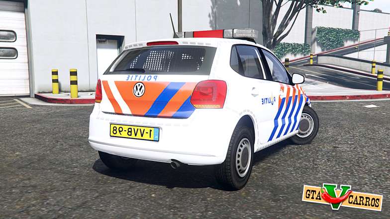 Volkswagen Polo (Typ 6R) 2011 Politie [ELS] for GTA 5 - rear view