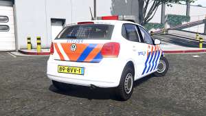 Volkswagen Polo (Typ 6R) 2011 Politie [ELS] for GTA 5 - rear view