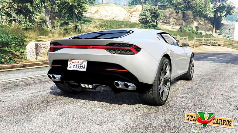Lamborghini Asterion for GTA 5 - rear view