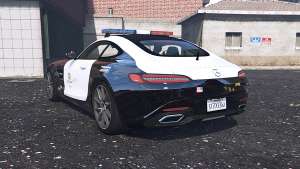 Mercedes-AMG GT for GTA 5 - rear view