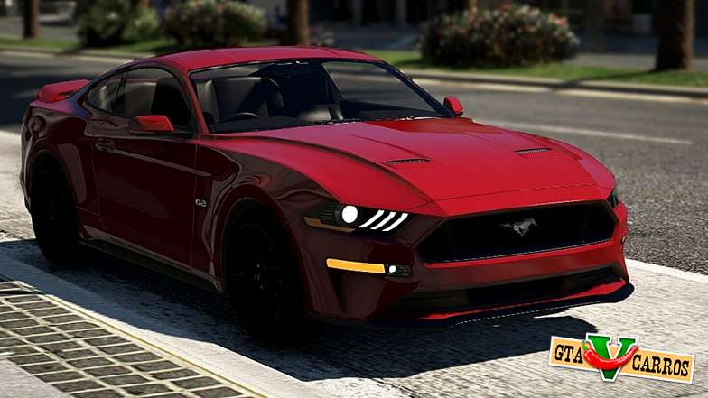 Ford Mustang GT 2018 for GTA 5 - front view