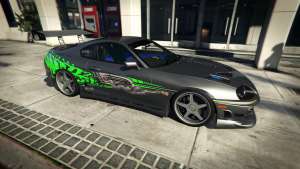 Toyota Supra 1994 for GTA 5 - front view