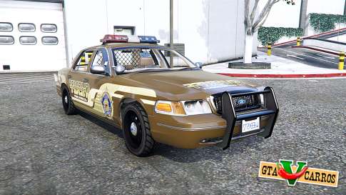 Ford Crown Victoria Sheriff for GTA 5 - front view