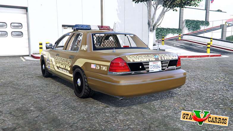 Ford Crown Victoria Sheriff for GTA 5 - rear view