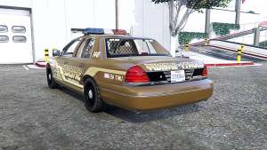 Ford Crown Victoria Sheriff for GTA 5 - rear view