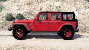 Jeep Wrangler Unlimited Rubicon (JL) 2018 for GTA 5 - side view