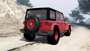 Jeep Wrangler Unlimited Rubicon (JL) 2018 for GTA 5 - rear view