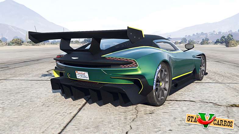 Aston Martin Vulcan for GTA 5 - rear view