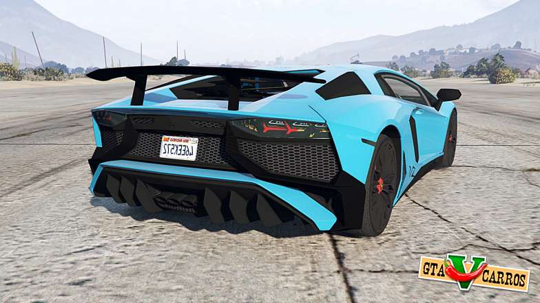 Lamborghini Aventador for GTA 5 - rear view