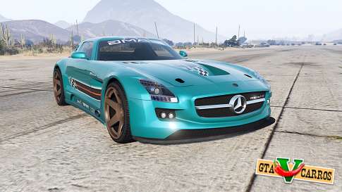 Mercedes-Benz SLS for GTA 5 - front view