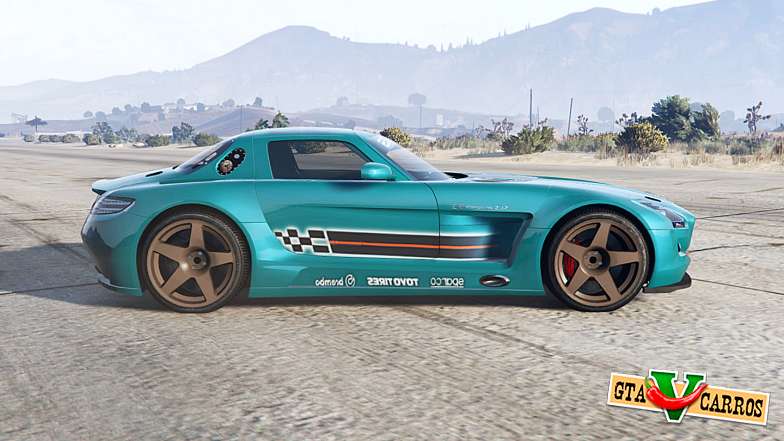 Mercedes-Benz SLS for GTA 5 - side view