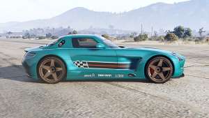 Mercedes-Benz SLS for GTA 5 - side view